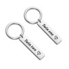 Gzrlyf Twins Keychain Set - One and Two Keychain for