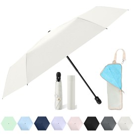 Angels Closet, 2024 Version Folding Umbrella, Auto Open & Close, Lightweight, 7.8 oz (220 g), Durable, For Both Sunny and Rainy Weather, 100% UV Protection, Fully Blackout, Windproof, Waterproof,