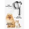 StoneStream Handheld Shower Head with Soft Comb for Foaming and