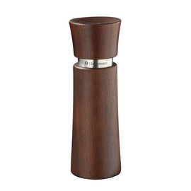 Zassenhaus Pepper Mill Wiesbaden, 17 cm, Elegant Acacia Wood, High-Performance Ceramic Grinder, Precise Grinding Adjustment from Powder Fine to Coarse, Suitable for Various Spices