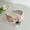 Wide Flower Women's Headbands Top Knot Hair Bands Elastic Head