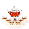 27 oz Glass Teapot Set Stovetop Safe Tea Infuser Maker