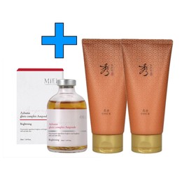 Miel Arbutin Gluta Complex Ampoule 50ml+Sooryehan Cleansing Foam 100mlX2 / 미엘 알부틴 글루타 컴플렉스 앰플 50ml+수려한 클렌징 폼 100mlX2개