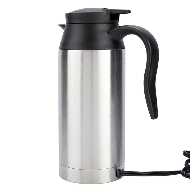 750ml Stainless Steel Car Electric Heating Mug Vehicle Drinking Cup