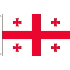 Georgia Republic Flag - 5 x 3 FT - New 100% Polyester with Eyelets FlagSuperstore©