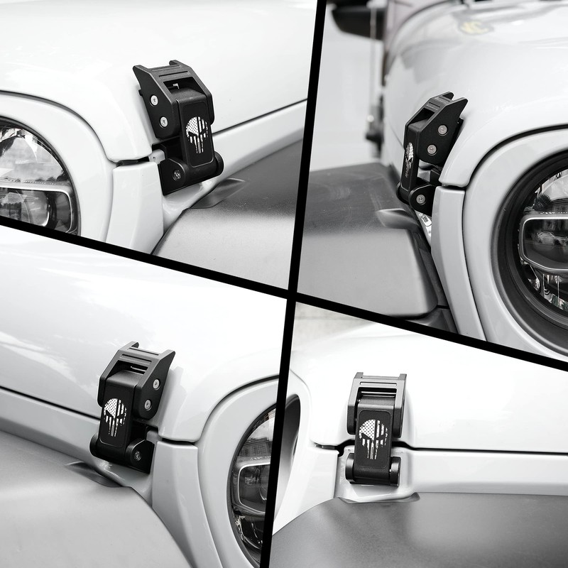 Seven Sparta Hood Latches Aluminum Hood Catch Compatible with Jeep