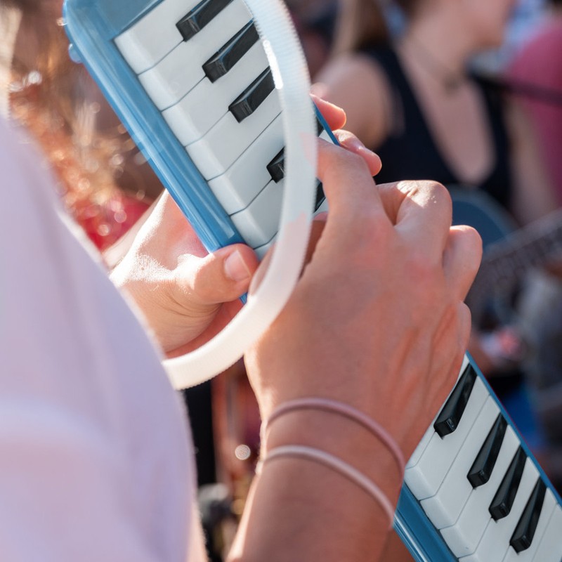 37 Keys Melodica Instrument Melodica Air Piano Keyboard with 2