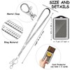 Crystal Lanyard Necklace with Card Holder for Women School Office