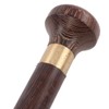 Elderly Wenge Walking Stick Elegant Ergonomic Detachable Round Grip Walking