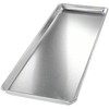 Chicago Metallic Bakeware 9" x 26" x 1" Display Pan, Silver Aluminum, No Wire, Semi-Closed Rim