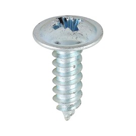Timco - Metal Tapping Screws - PZ - Flange - Self-Tapping - Zinc (Size 8 x 1/2-200 Pieces)