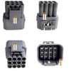 10Kit 12 Pin Way Waterproof Electrical Connector Plug with Nylon