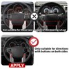 JeCar Steering Wheel Overlay Trim Cover Interior Accessories Fit for