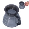 Coffee Kettle Heat Resistant Coffee Sharing Pot Transparent Black Glass