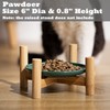 Pawdoer Ceramic Shallow Cat Dish 6 inch, Whisker Fatigue Free