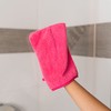 8 STÜCK FLAUSCHIGE MIKROFASER WASCHLAPPEN, WASCHHANDSCHUH, SEIFTUCH, SEIFLAPPEN, WASCHFLECK, MICROFASER