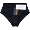 Aquarti Women's Bikini Bottoms High Waist with Turn-Up Waistband Bottom,