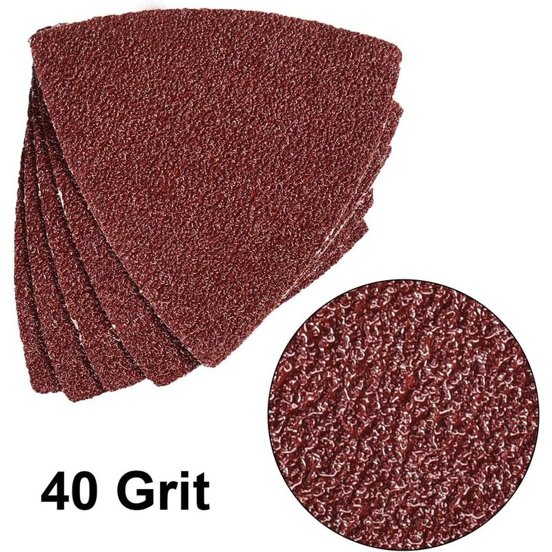 MACHSWON Triangular Sanding Paper,Triangle Oscillating Multi Tool,Hook and Loop Sanding