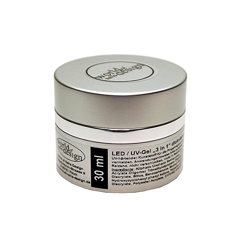 World of Nails-Design Allround UV-Gel'3 in 1', Premium'Edition 2020', 1er