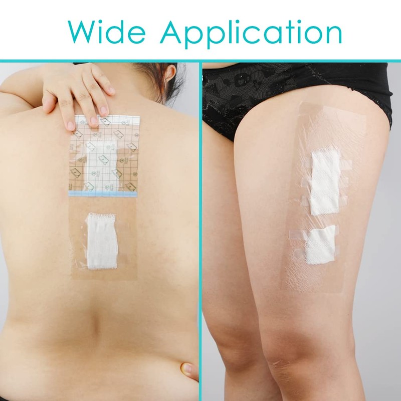 50 Pcs Waterproof Shower Protector Bandage 4"x10" for Post Knee