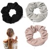 Pack of 3 Hair Bobbles with Zip Pocket, Scrunchies Hair