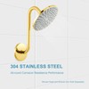 OFFO 4.5" Extra Large Shower Arm Flange Bright Gold in