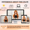 Creamily Long Wavy Orange Wigs with Bangs for Women Synthetic