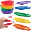 Baker Ross FC936 Plastic Tweezers and Sorting Trays, 6 Pack,