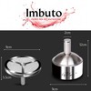 Steel Funnel Shape Wine Strainer with Layered Structure and Ergonomic