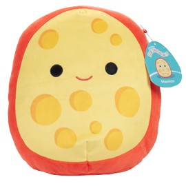 Squishmallows Mannon The Gouda Cheese original de 10 pulgadas – Escuadrón de comida – Peluche oficial de Jazwares – Juguete de peluche de queso suave y blando – Añade a tu escuadrón – Regalo para