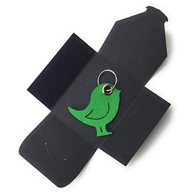 Felt Key Fob - Bird / Animal - Grass Green - Special Gift, grass green
