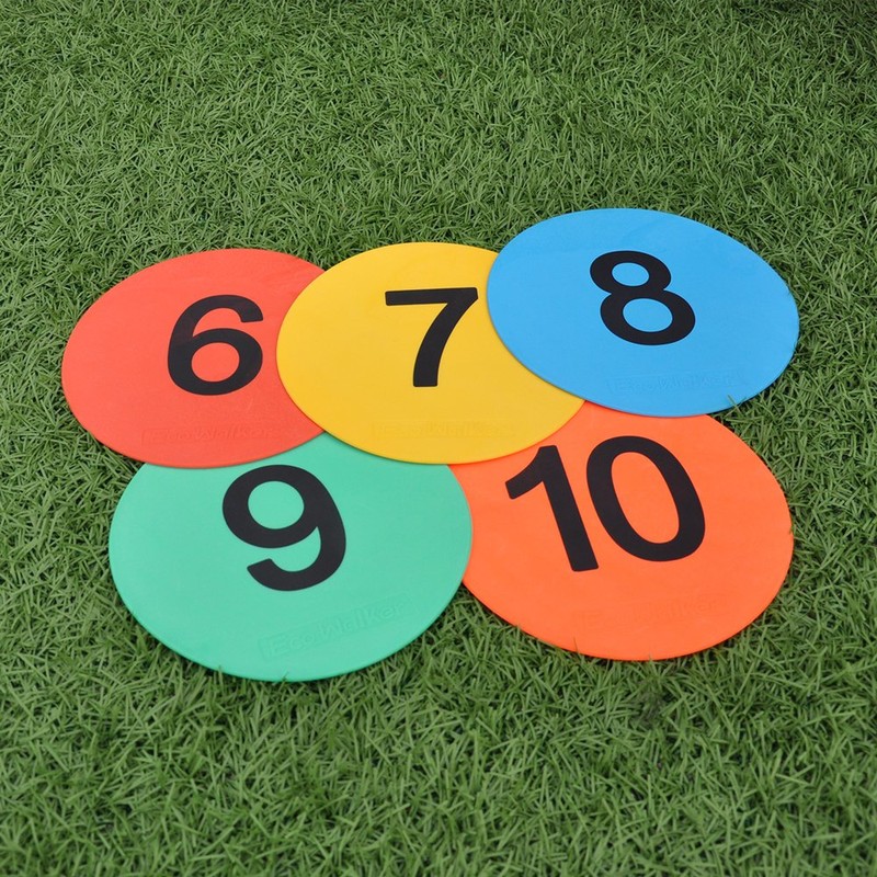 Eco Walker 8inch Numbered Basketball Training Markers Set of 5