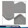 PIT66 Decking Boards End Cap 5.5" Gray 4Pcs