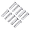 uxcell Single Hole Clevis Pins,8mm x 25mm Flat Head Zinc-Plating