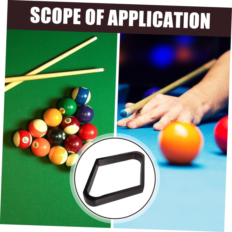 Sosoport Rhomb Billiard Rack Sturdy Wood Pool Ball Holder for