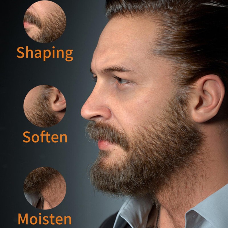 Hppsctink Bartwuchs-Öl, 30ml Bartpflege-Öl, Bartöl für Männer, Natürliches Bartöl, Bartpflege,