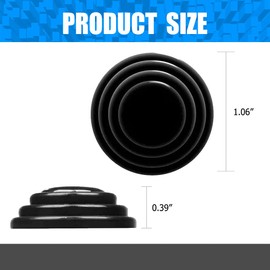10 Pcs Car Door Shock Absorber, Car Door Shock Absorbing PVC Gaskets, Door Edge Guard Bumper Cushion, Car Door Soundproof Stickers-Collision Gasket Car Accessories Fit All Cars (Black)