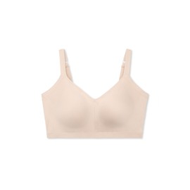 Warner's Women's Easy Does It Underarm-Smoothing with Seamless Stretch Wireless Lightly Lined Comfort Bra Rm3911a, Rosewater, L