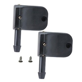 UpAmcarker Universal Front Windshield Wiper Arm Washer Nozzles w/Mounting screws Jet Spray for Van Trunk Universal for Wiper Arm 12mm Hook