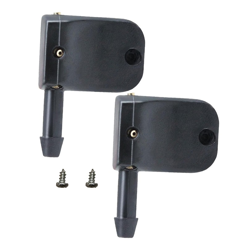 UpAmcarker Universal Front Windshield Wiper Arm Washer Nozzles w/Mounting screws