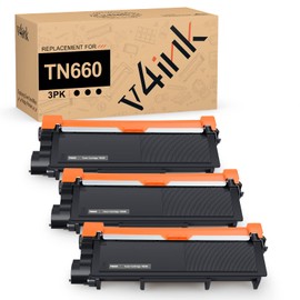 v4ink 3PK Compatible TN-660 Toner Replacement for Brother TN660 TN630 Toner Ink for Brother MFC-L2700DW HL-L2300D HL-L2320D HL-L2340DW HL-L2380DW DCP L2540DW L2520DW MFC L2740DW L2720DW Printer