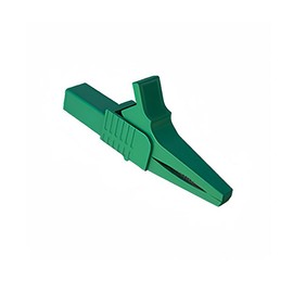 1 PCS 1000V 32A Insulated Crocodile Clips Heavy Duty Alligator Clips with 4mm Banana Plugs for Multimeter Testing(Green)