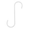 Wake Industry Kabette Wall Storage S-Shaped Hook, White, 5.9 inches