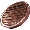 1.5" Round Louvered Copper Insert Vent with Screen