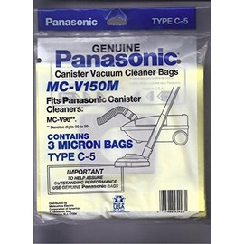 Panasonic Style C-5 Micron Vacuum Cleaner Bags (3-pack) part # MC-V150M