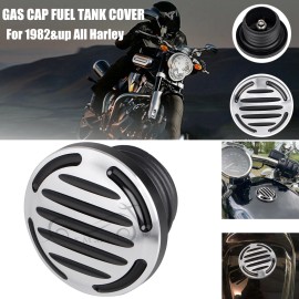 Unbranded CNC Cut Vented Fuel Gas Tank Cap Cover For Harley  1982&up Road Glide Softail US