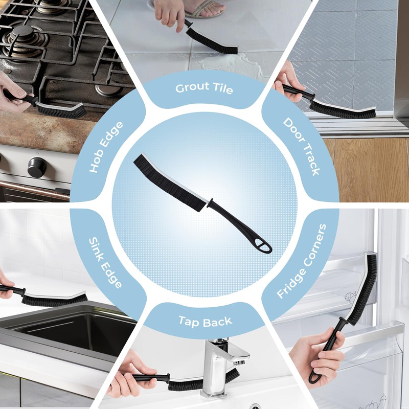 FOOGWEE Crevice Cleaning Brush - Cleaning Brushes for Small Spaces