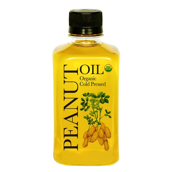 Daana Peanut Oil: CERTIFIED USDA ORGANIC, EXTRA VIRGIN, COLD PRESSED (12 oz)