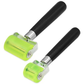 HATFRYF Automotive Sound Deadening Roller Rubber Seam Roller, Car Audio Deadening Mats Heat Abatement Mats Roofing Materials Linoleum Flooring Carpeting Wallpaper Application Wheel Roller - 2pcs