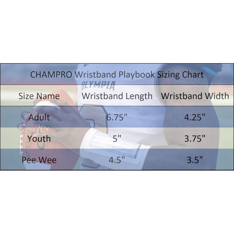 Champro Triple Wristband Playbook, Adult, Camo Royal (AF50CRY)